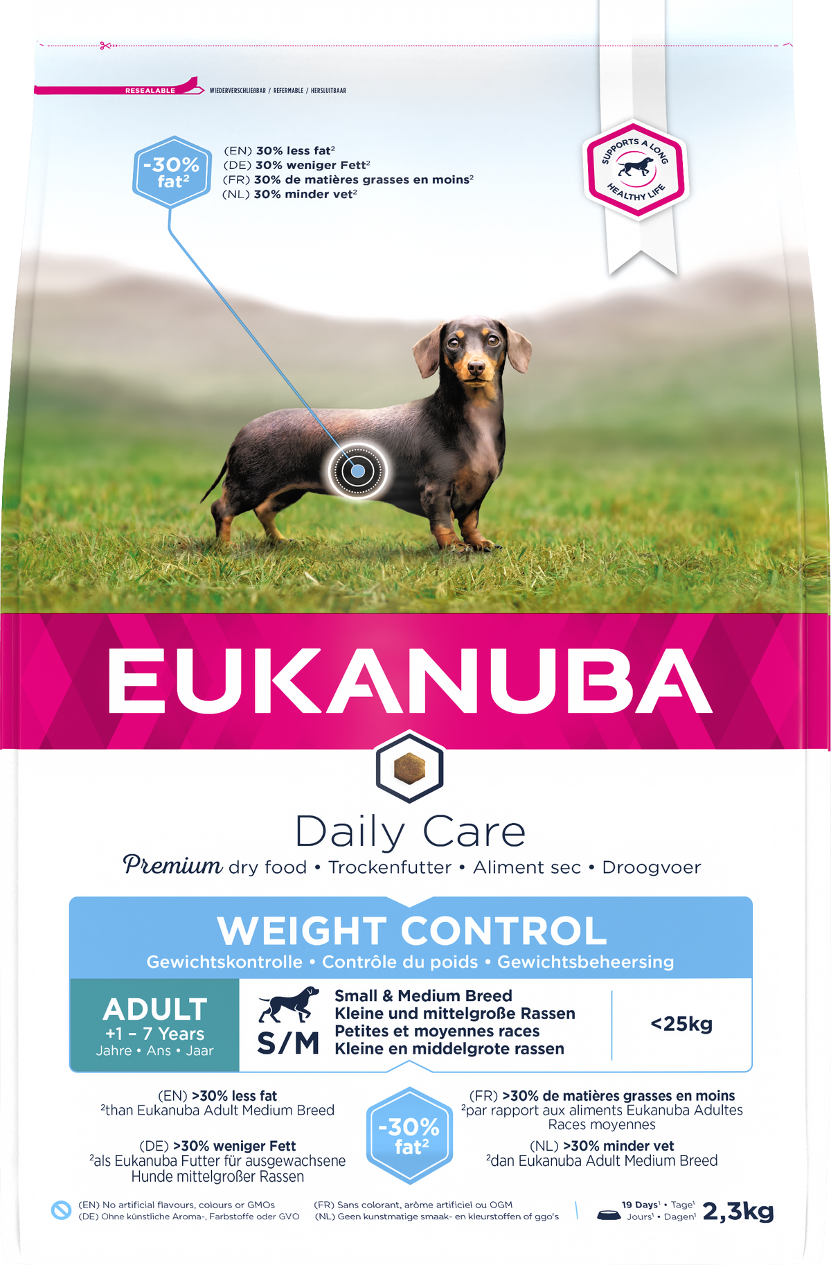 Eukanuba D/Care Weight Cont S/M 3x2.3kg