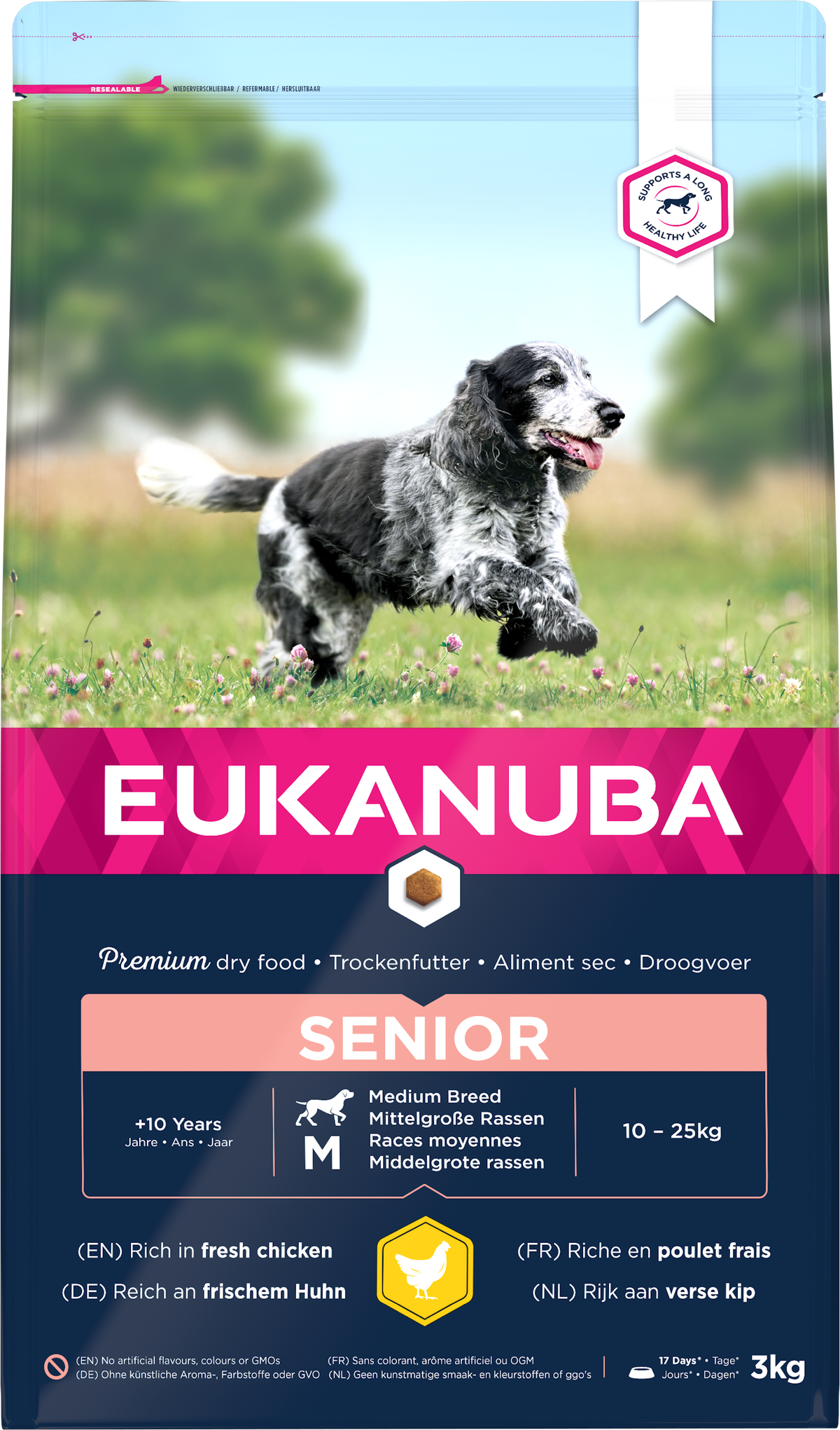 Eukanuba Senior Med Brd Chicken 3x3kg