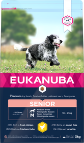 Eukanuba Senior Med Brd Chicken 3x3kg