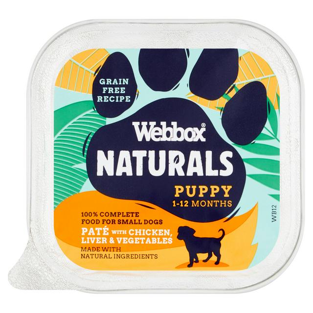 Webbox Nat Puppy Chk Lv Veg Pate 11x150g