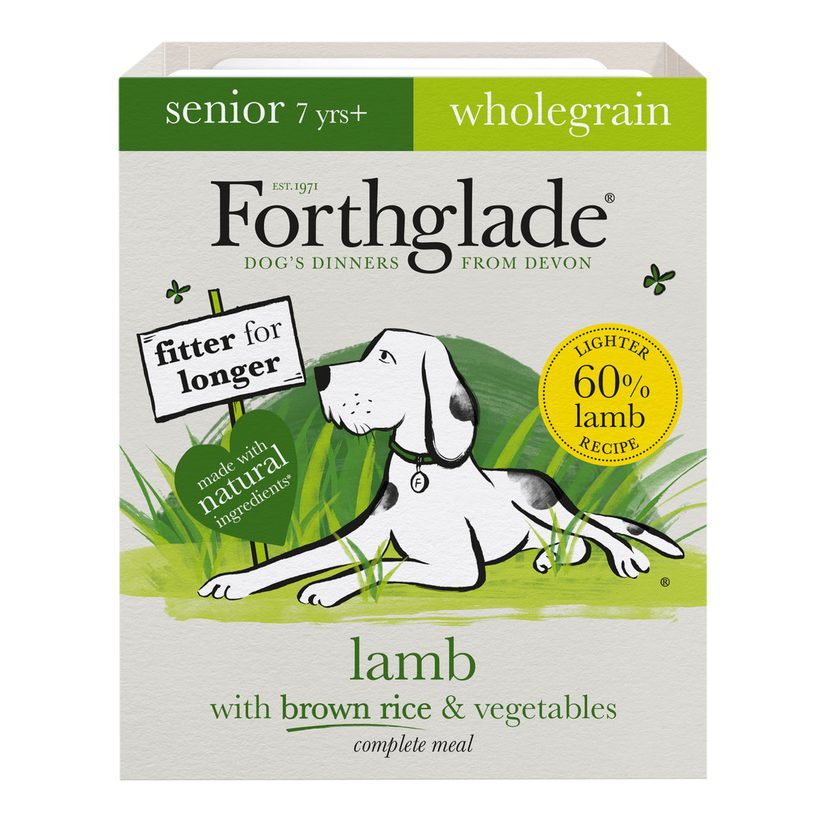 Forthglade Comp Senior WG Lamb 18x395g