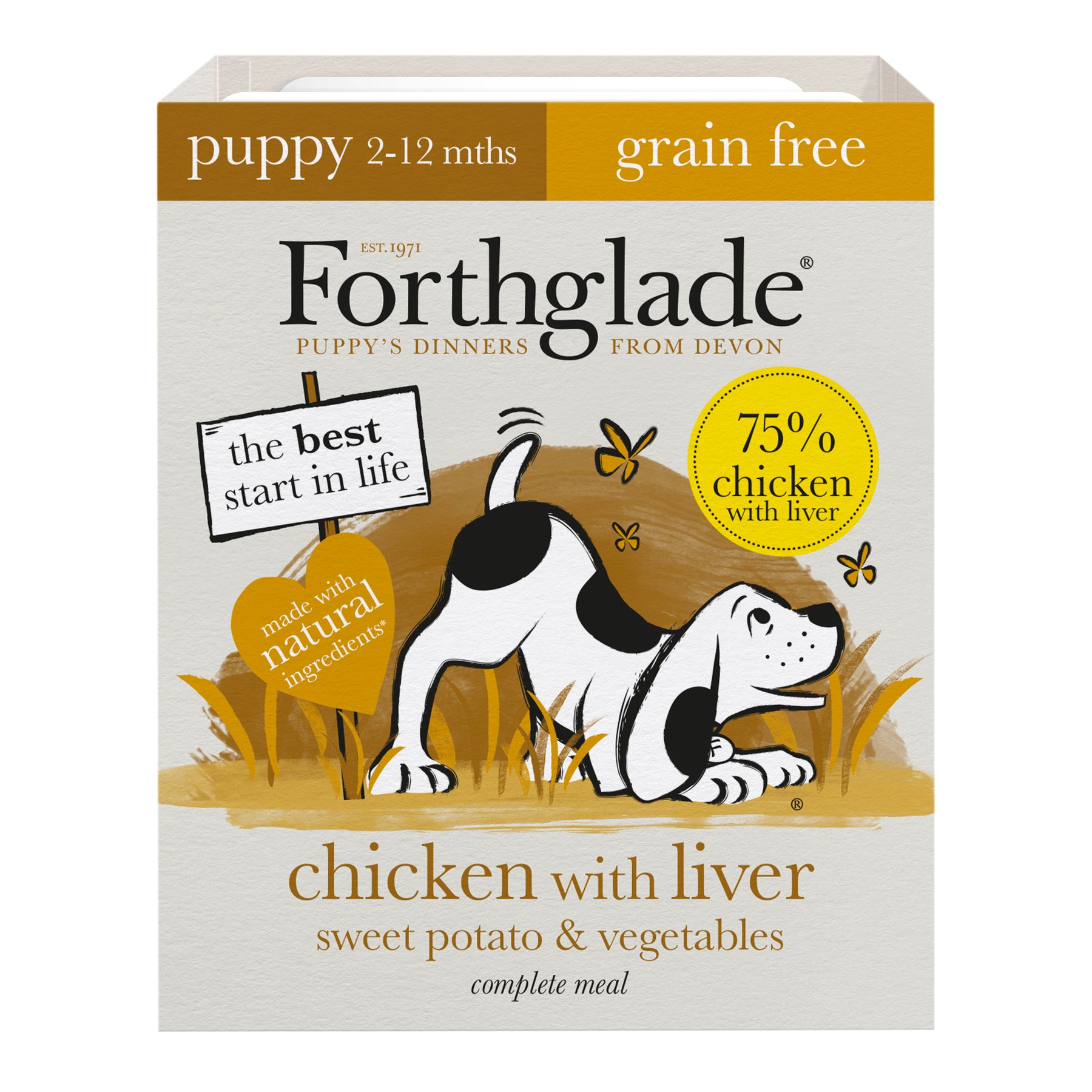 Forthglade Comp Puppy GF Chicken 18x395g