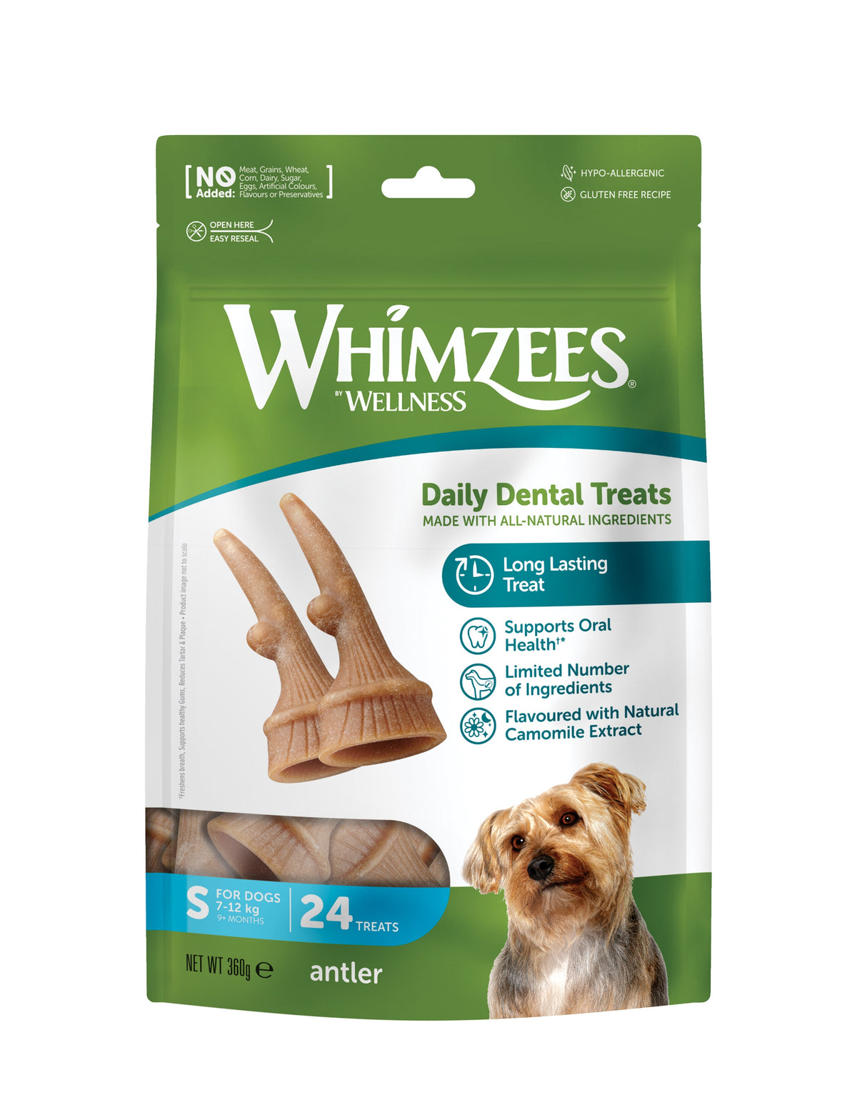 Whimzees Antler Small 24pkx6