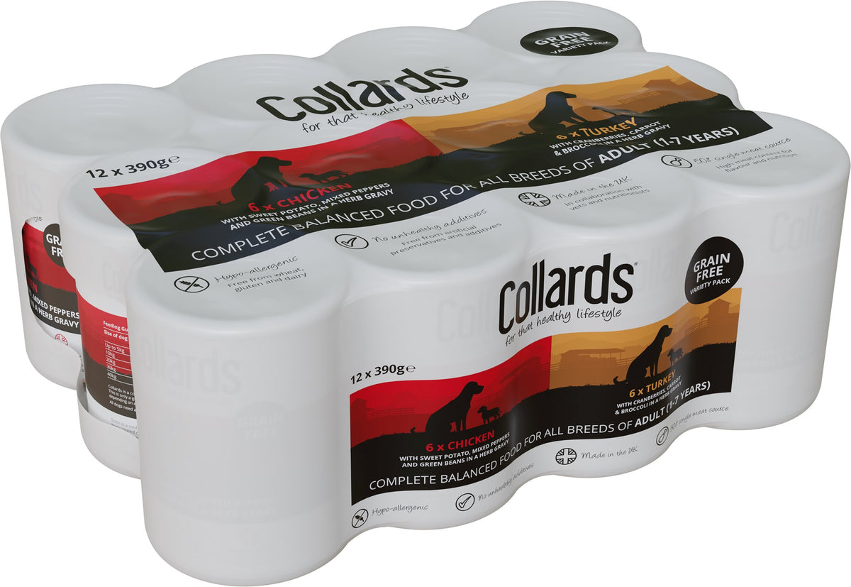 Collards Adult Grain Free Mix Tin12x390g