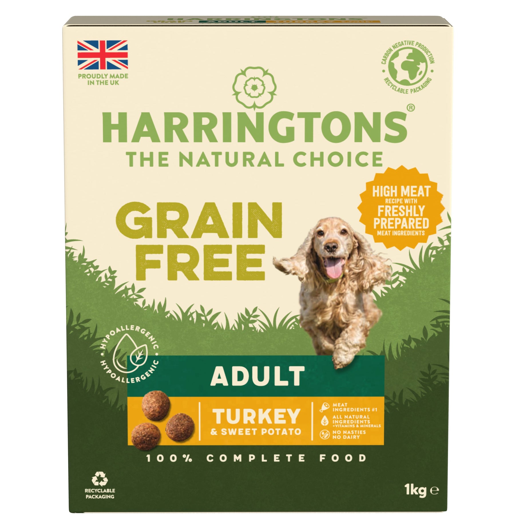 Harringtons Dog Grain Free Turkey 5x1kg