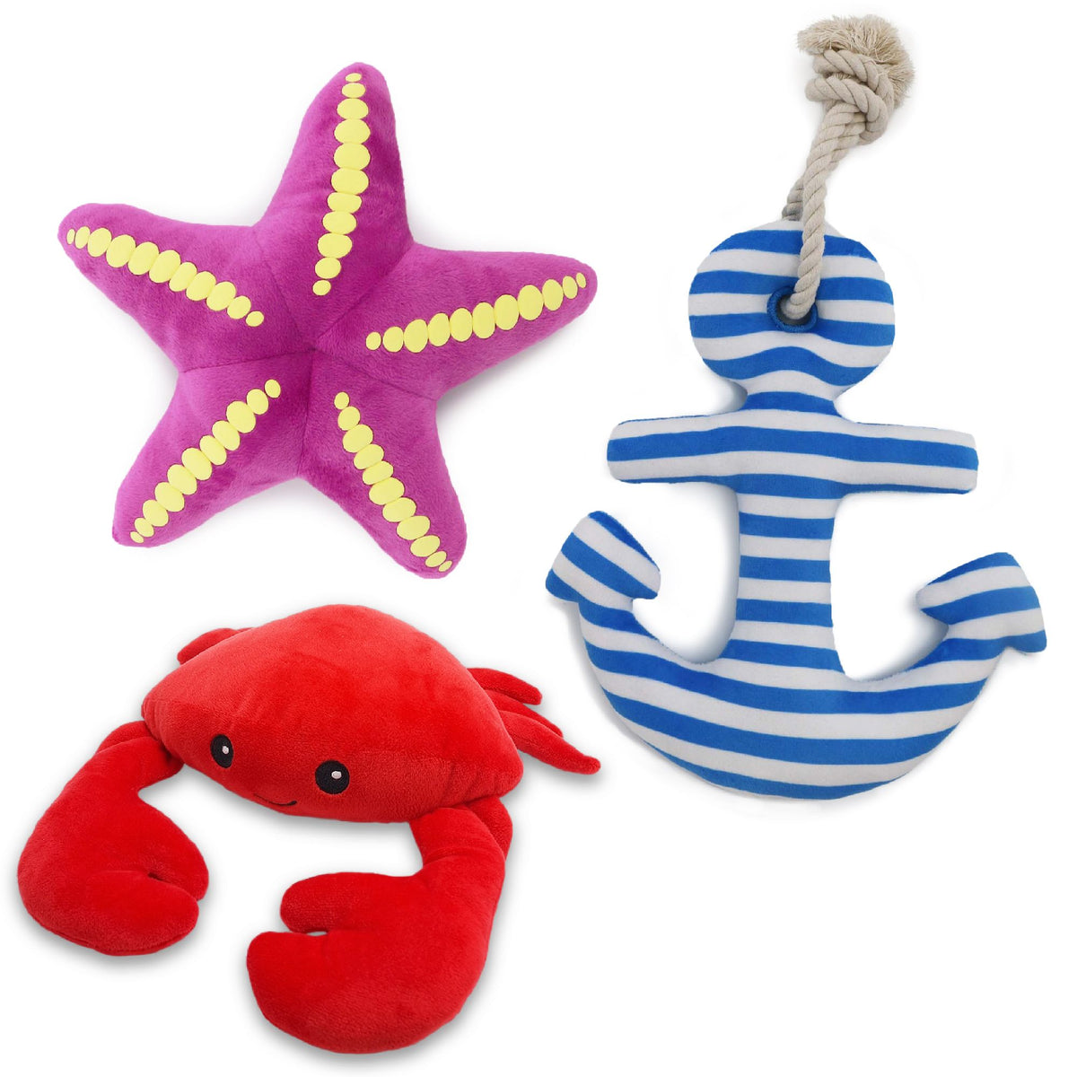 Ancol Starfish Crab&Anchor Made From x3