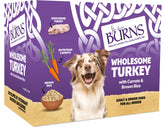 Burns Dog Tray Wholesome Turkey 6x395g